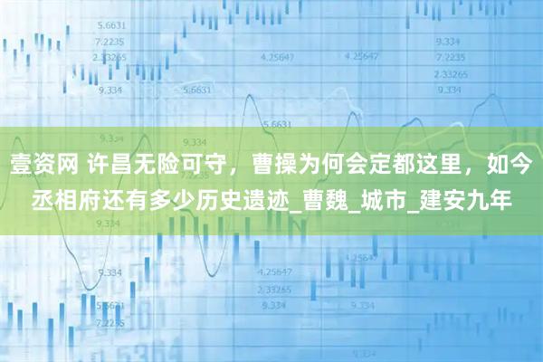 壹资网 许昌无险可守，曹操为何会定都这里，如今丞相府还有多少历史遗迹_曹魏_城市_建安九年